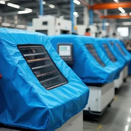 Generator cover with ventilation panels and access flaps