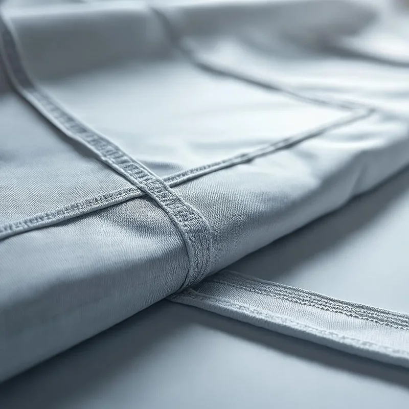 Close-up of industrial cover fabric showing abrasion damage and seam wear patterns used for condition assessment