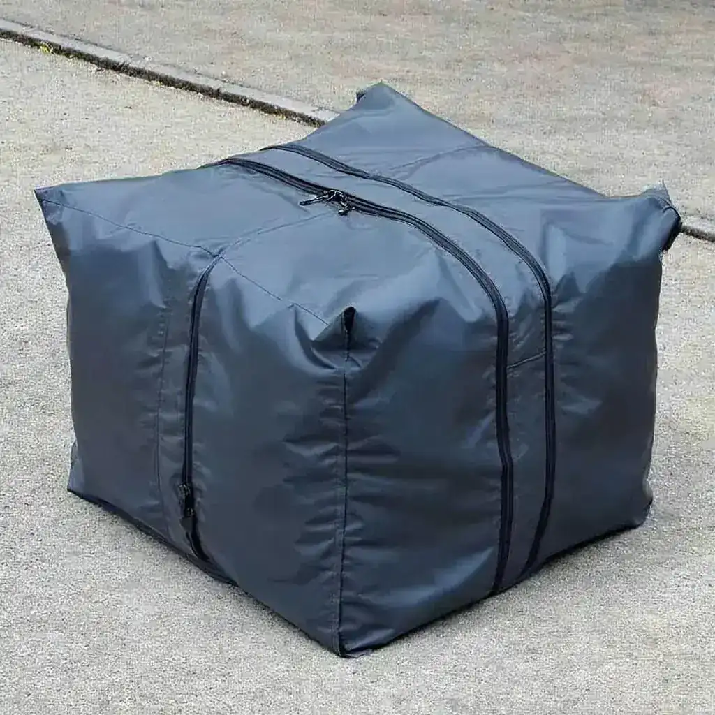 Industrial protective cover with corrosion-resistant hardware for marine environments